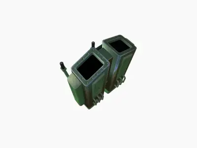 Jetpack F09 Green Metal - SciFi Character Design Low-poly 3D model