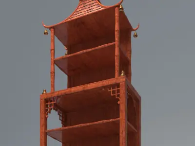 PAGODA CABINET 3D model