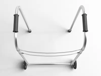 Walker with Front-Wheeled 3D model