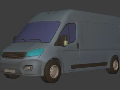 Generic Large Panel Van 3D model