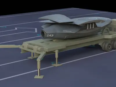 XBAT Drone 3D model