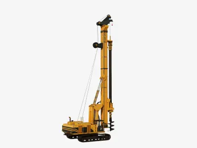 Drilling Rig Game Ready Low-poly 3D model