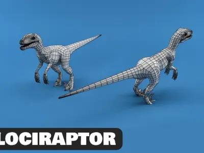 Dinosaur Mesh Low-poly 3D model