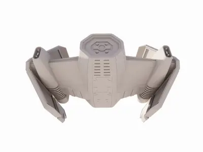 Spaceship-spacecraft-3 3D model