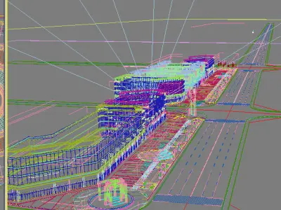 Architecture building 3D model