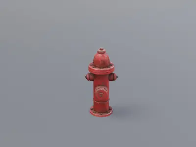 Fire Hydrant Free low-poly 3D model purchase