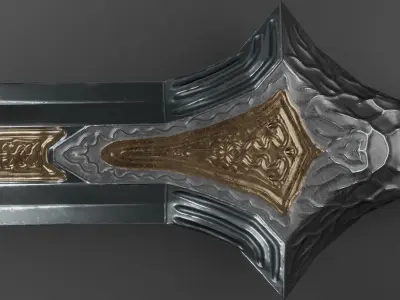 Sword 05 Low-poly 3D model