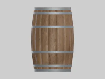 Medium Toasted Rundlet Barrel 3D model