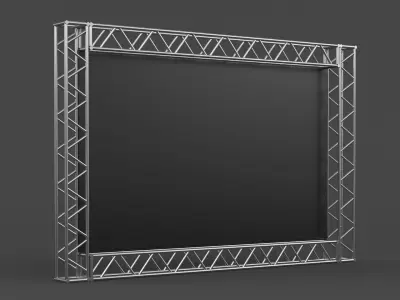 Billboard truss frame 3D model