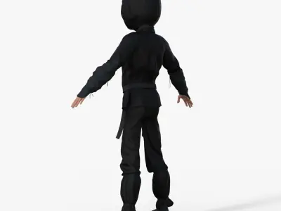 Ninja Rigged 3D model