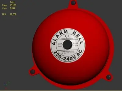FIRE BELL 3D Low-poly 3D model