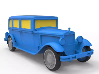 Skoda 645 1930 Classic Car 3D print model