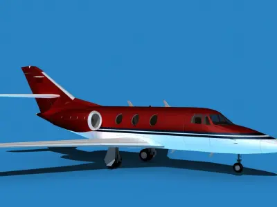 Dassault Falcon 10 V14 3D model
