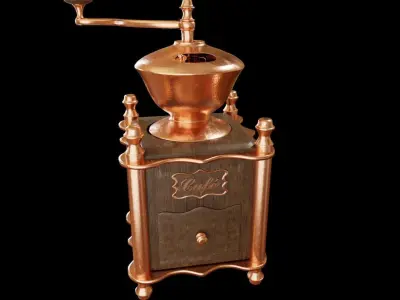 Retro Coffee Grinder 3D model