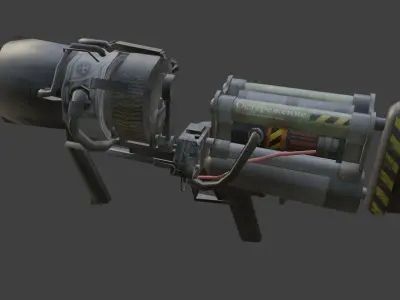 thunder gun Low-poly 3D model