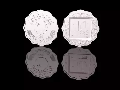 Pakistani 10 paisa coin of 80s  Free 3D model