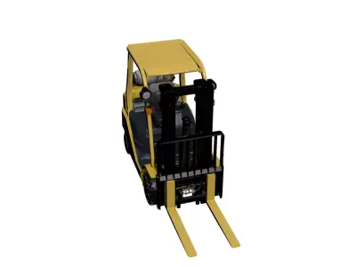 Small Capacity Forklift Compact Warehouse Handling Vehicle 02 3D model