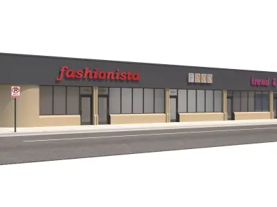 Retail-076 Retail Store 3D model