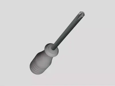 Screwdriver - Geometry Only No Textures No Materials 3D model