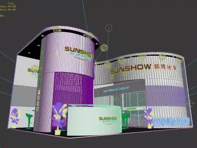 Exhibition - Area - 7X9-3DMAX2009-035 3D model