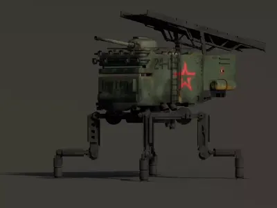 CV-26 Katiusha Low-poly 3D model