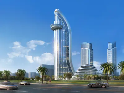 3Dmax fashion city commercial square building 310 3D model