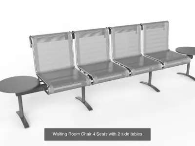 Waiting Room Chair Collection 3D Model Pack