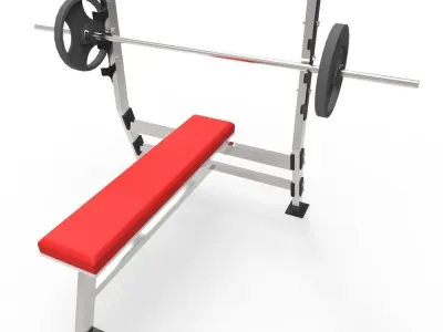 Weight Bench - Gym Low-poly 3D model