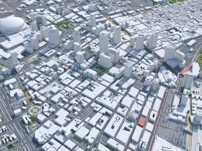 New Orleans Kenner Metairie in Louisiana USA 3D model