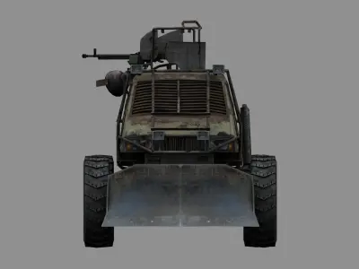 armored truck 3D model from CGTrader