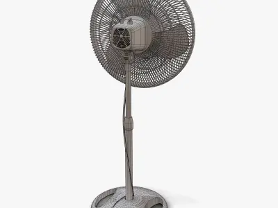 Oscillating Pedestal Fan Free 3D model