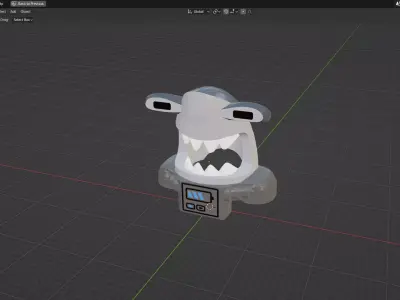 Custom3Dprint Minifigure Accessory - Ninjago Fish Helmets - 004 3D print model