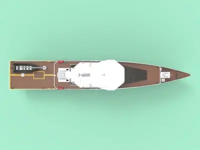 Coastguard Patrol Ship 3D model