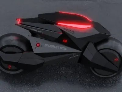 Motorcycle Robot 3D model by keysanmorati