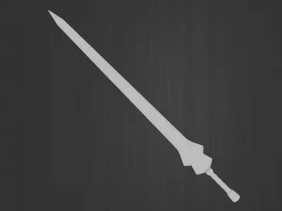 Sword Collection two swords Low-poly 3D model