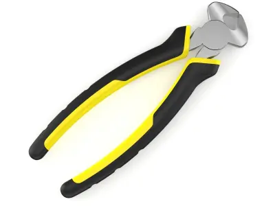 End Cutting Pliers 3D model