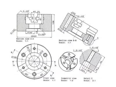 machine lathe universal Free 3D model