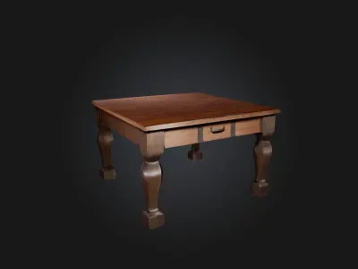 Table Low-poly 3D model 16
