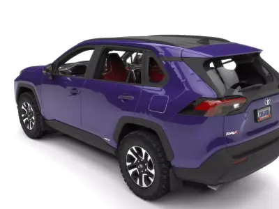 TOYOTA R4V4 HYBRID 2024  Low-poly 3D model