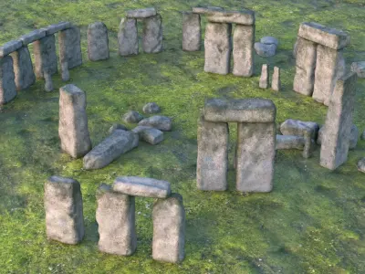 Stonehenge PBR 3D model