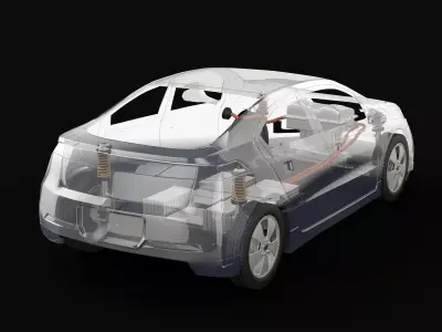 Electric Car X-Ray 3D model