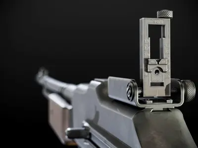 M1918A2 rifle Low-poly 3D model