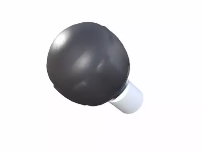 Industrial Knob Low-poly 3D model get