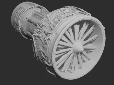 HAVOC-A00 Jet Engine 3D model