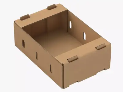 Cardboard Display Box 01 Game Ready 3D model