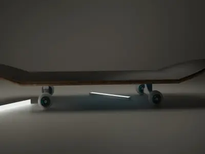 Santa Cruz Skate Board 3D model