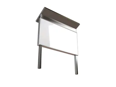 Advertising Display LCD Mockup v3 001 Low-poly 3D model