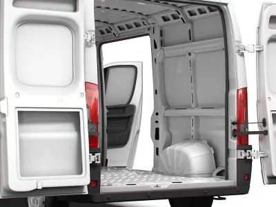 Peugeot Boxer Van L2H2 HQ Interior 2023 3D model