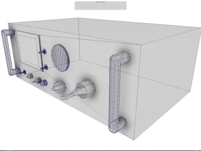 Military Radio  - PBR  Game-Ready Low-poly 3D model