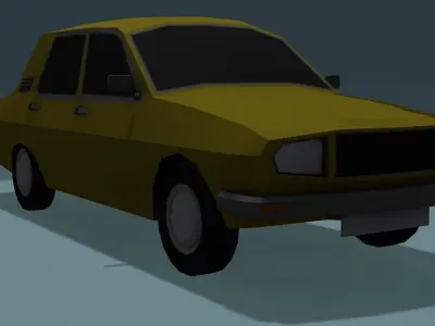 LOW POLY Anadol Car Free low-poly 3D model